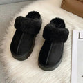 Sandalias de felpa de invierno de lujo antideslizantes