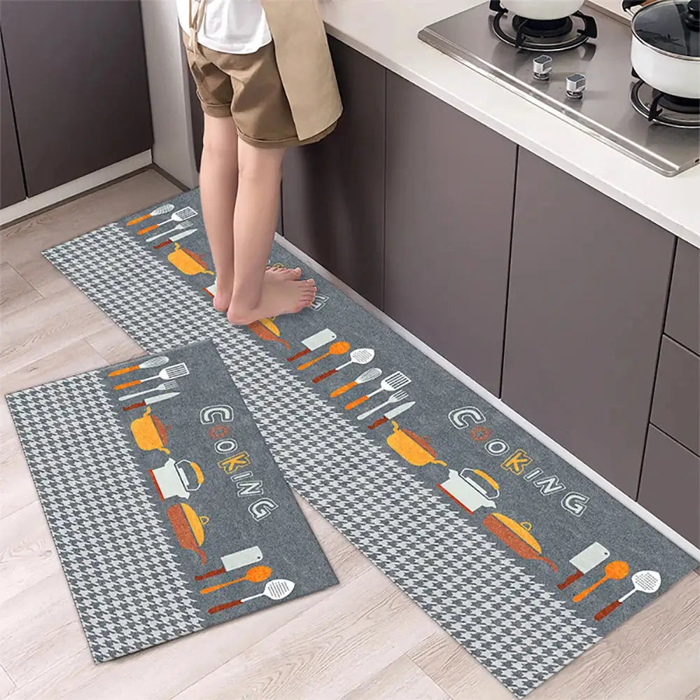Alfombrilla de cocina moderna antideslizante