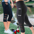Leggings de yoga para correr hasta la pantorrilla Capri Sport
