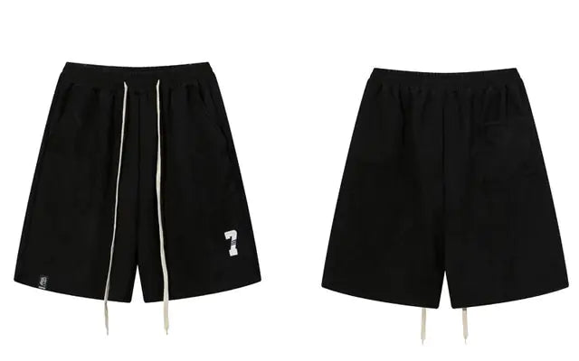 Pantalones cortos de gamuza Harajuku para hombre