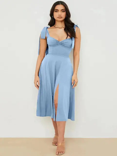 Vestido largo informal elegante de verano para mujer