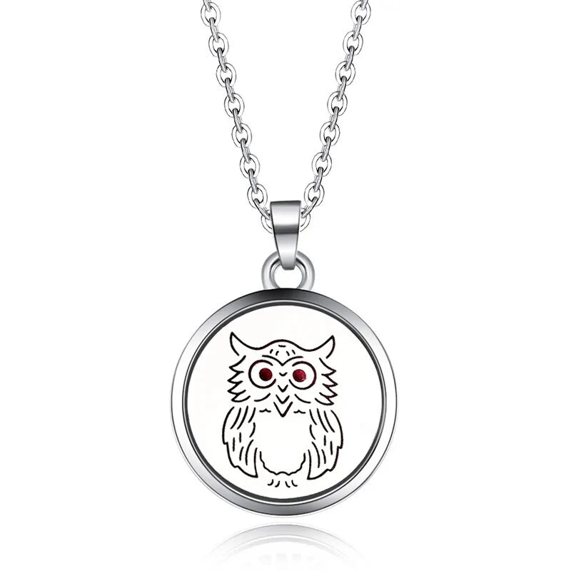 Collar con colgante de aromaterapia y difusor de aceites esenciales