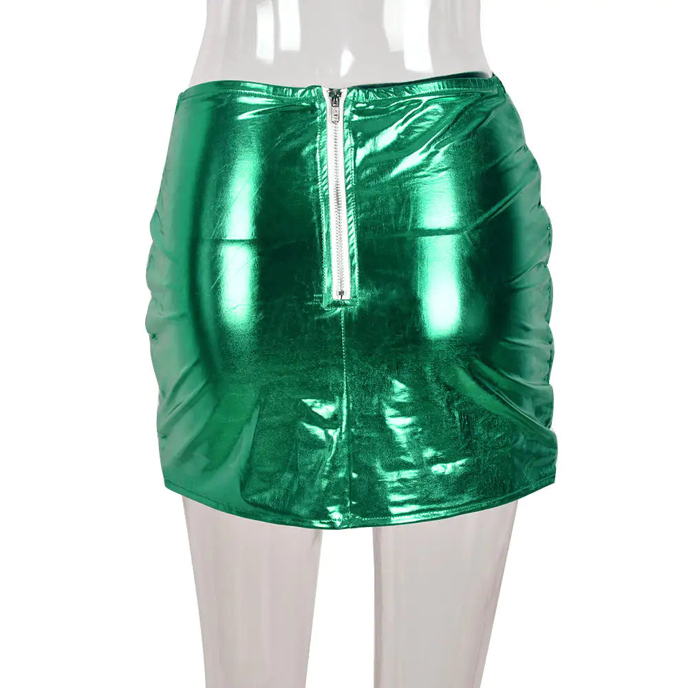Minifalda acolchada con doble burbuja