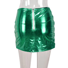 Double Bubble Puffer Mini Skirt