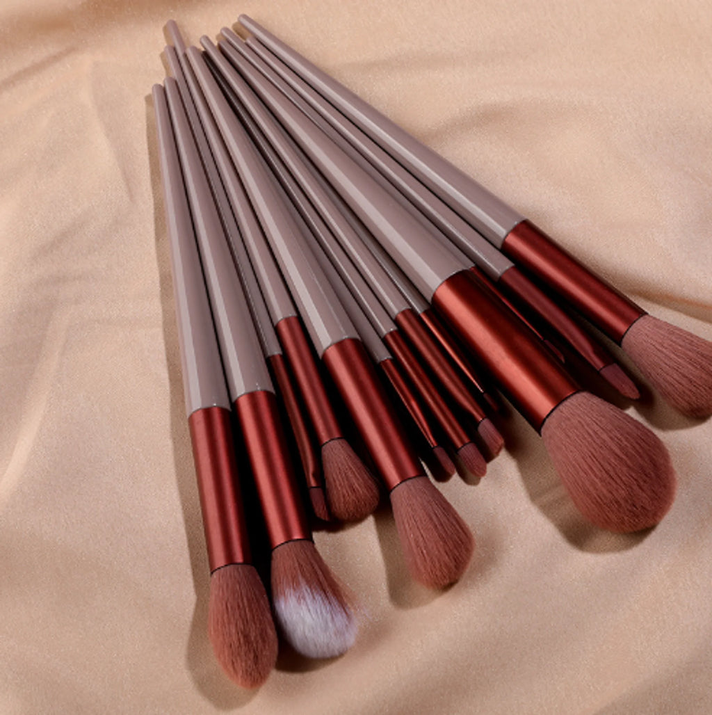 Juego de 13 brochas de maquillaje, brocha correctora