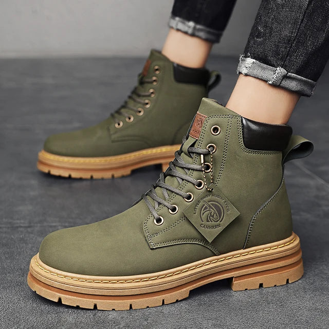 Botas de hombre CYYTL, zapatos de invierno de cuero
