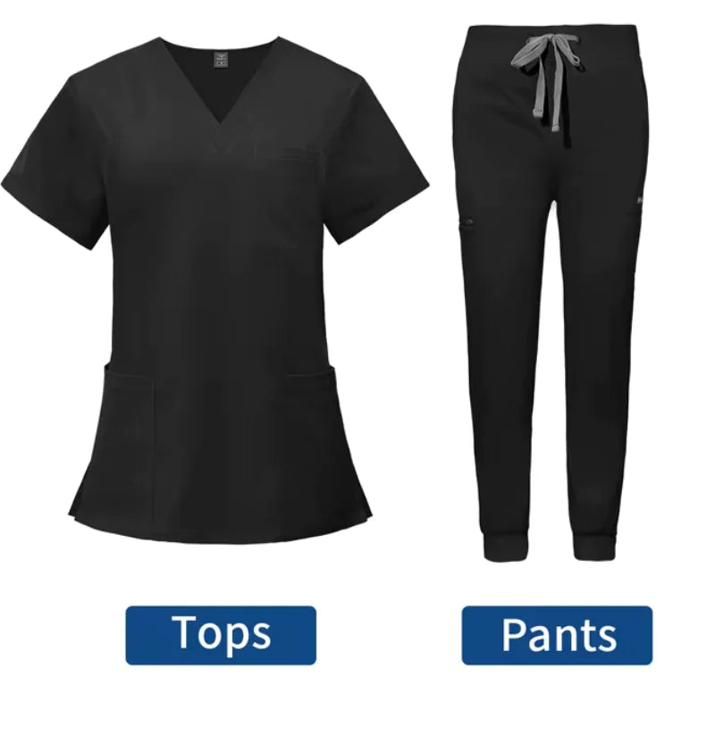 Conjunto de jogging con uniforme médico