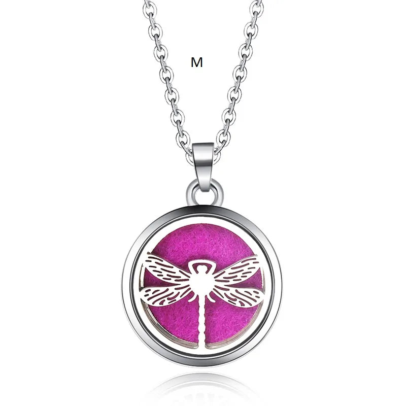 Collar con colgante de aromaterapia y difusor de aceites esenciales