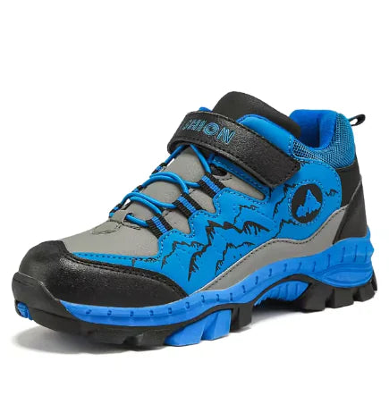 Botas de nieve con forro de piel para niños en invierno