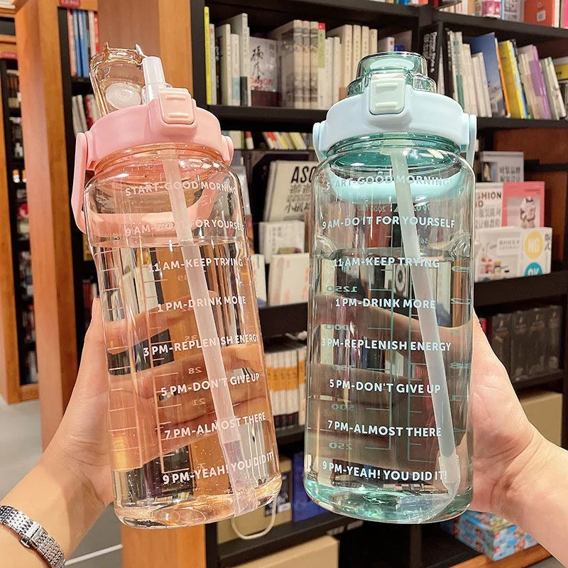 Botella de agua de gran capacidad de 2 l