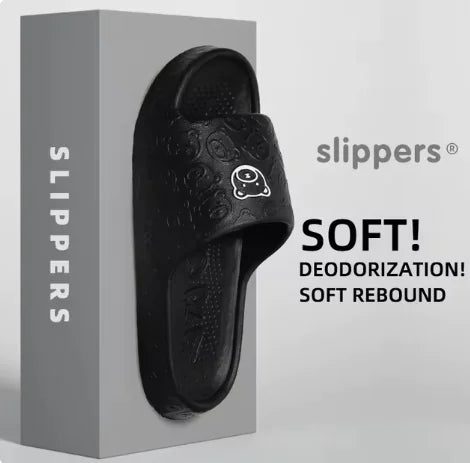 Pantuflas antideslizantes con forma de oso de dibujos animados