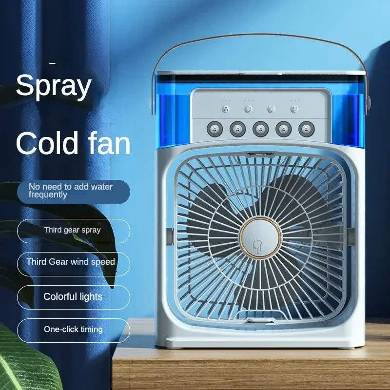 Enfriador de aire y humidificador portátil de 3 velocidades para oficina