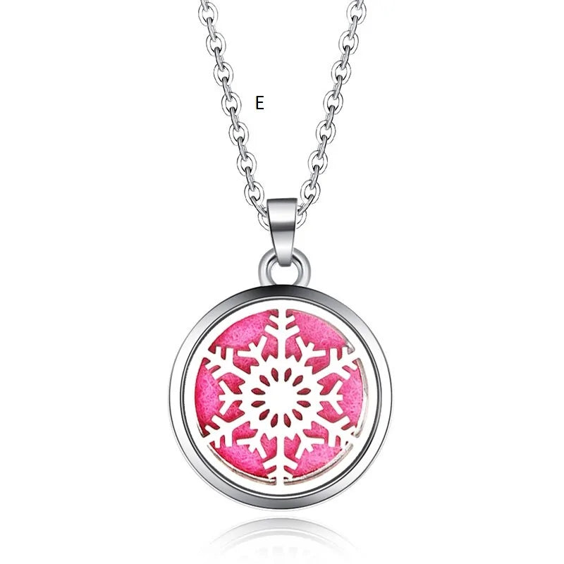 Collar con colgante de aromaterapia y difusor de aceites esenciales