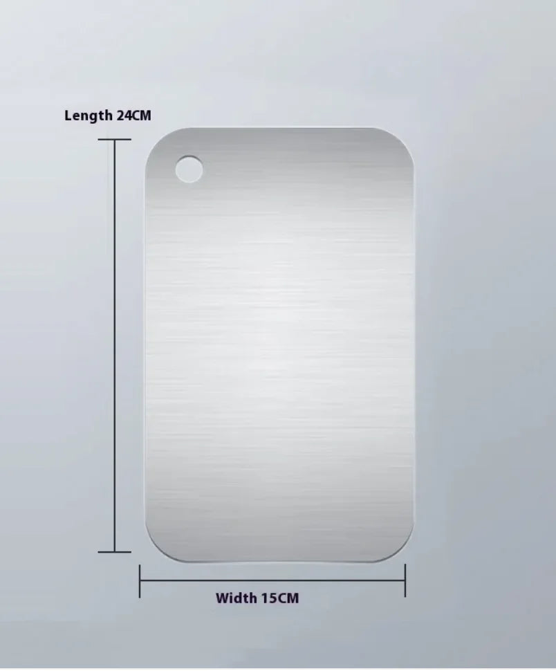 Tabla de cortar de acero inoxidable antimoho para verduras y carne