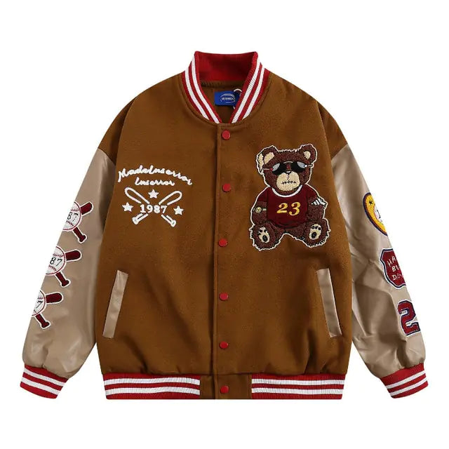Chaqueta estilo hip hop retro Y2K