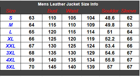 Chaqueta de cuero para hombre