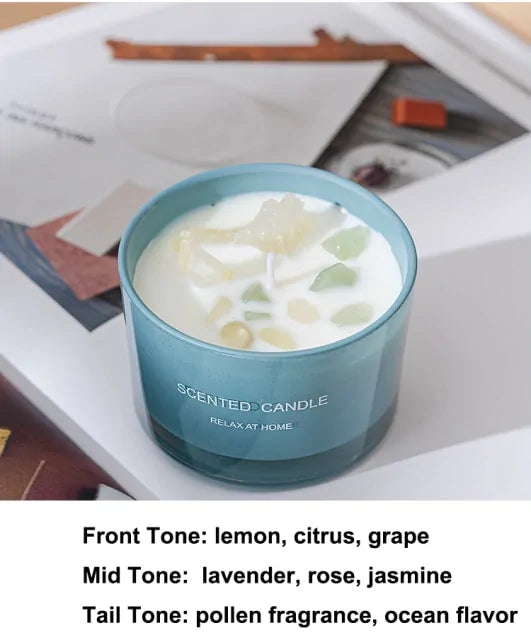 Velas perfumadas en tarro de cristal