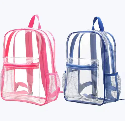 Mochila impermeable de PVC con vista transparente