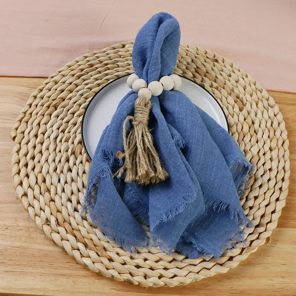 Servilleta de gasa de algodón color rosa