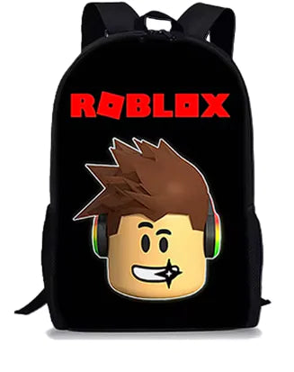 Mochila de Roblox con dibujos animados en 3D para niños