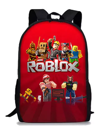Mochila de Roblox con dibujos animados en 3D para niños