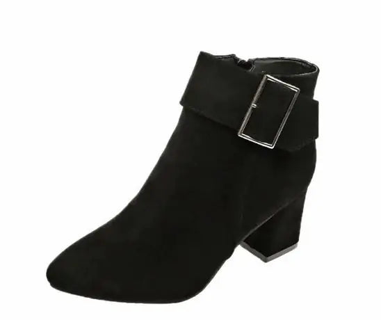 Botas cortas coreanas para mujer