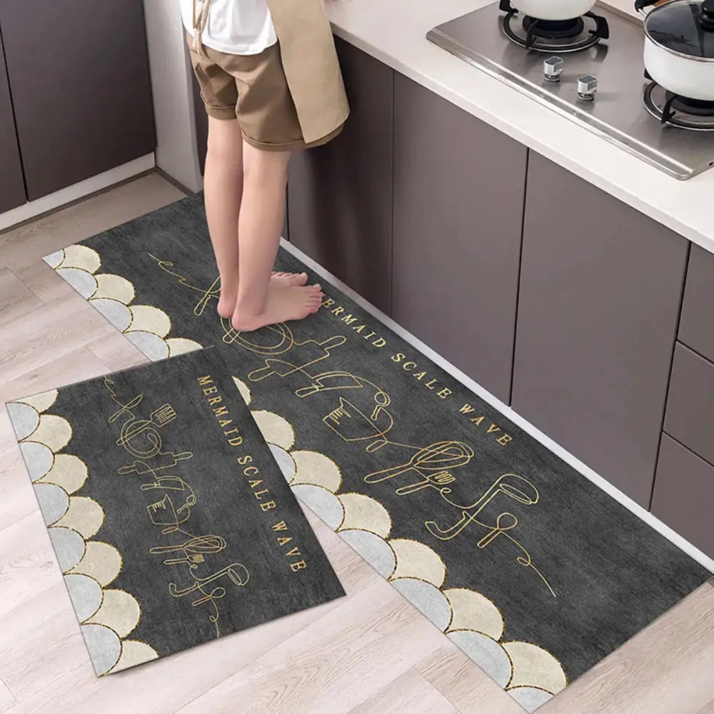 Alfombrilla de cocina moderna antideslizante
