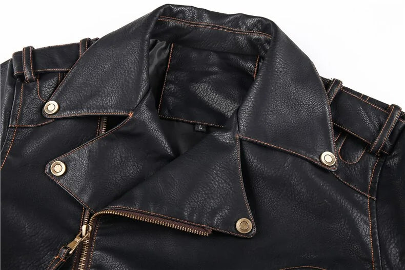 Chaqueta de cuero para hombre