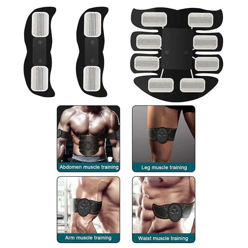 Estimulador muscular eléctrico, masajeador de fitness