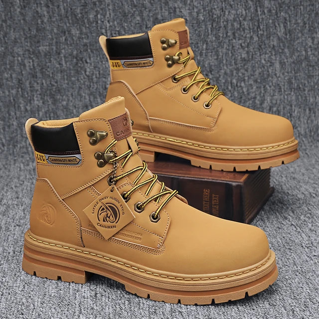 Botas de hombre CYYTL, zapatos de invierno de cuero