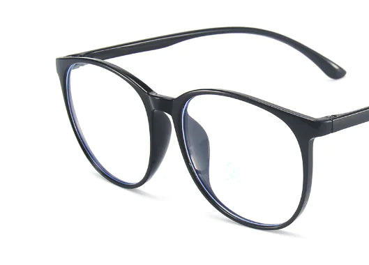 Gafas redondas con bloqueo de luz azul, gafas ópticas