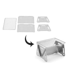 Foldable Outdoor Stainless Steel Stove Grill