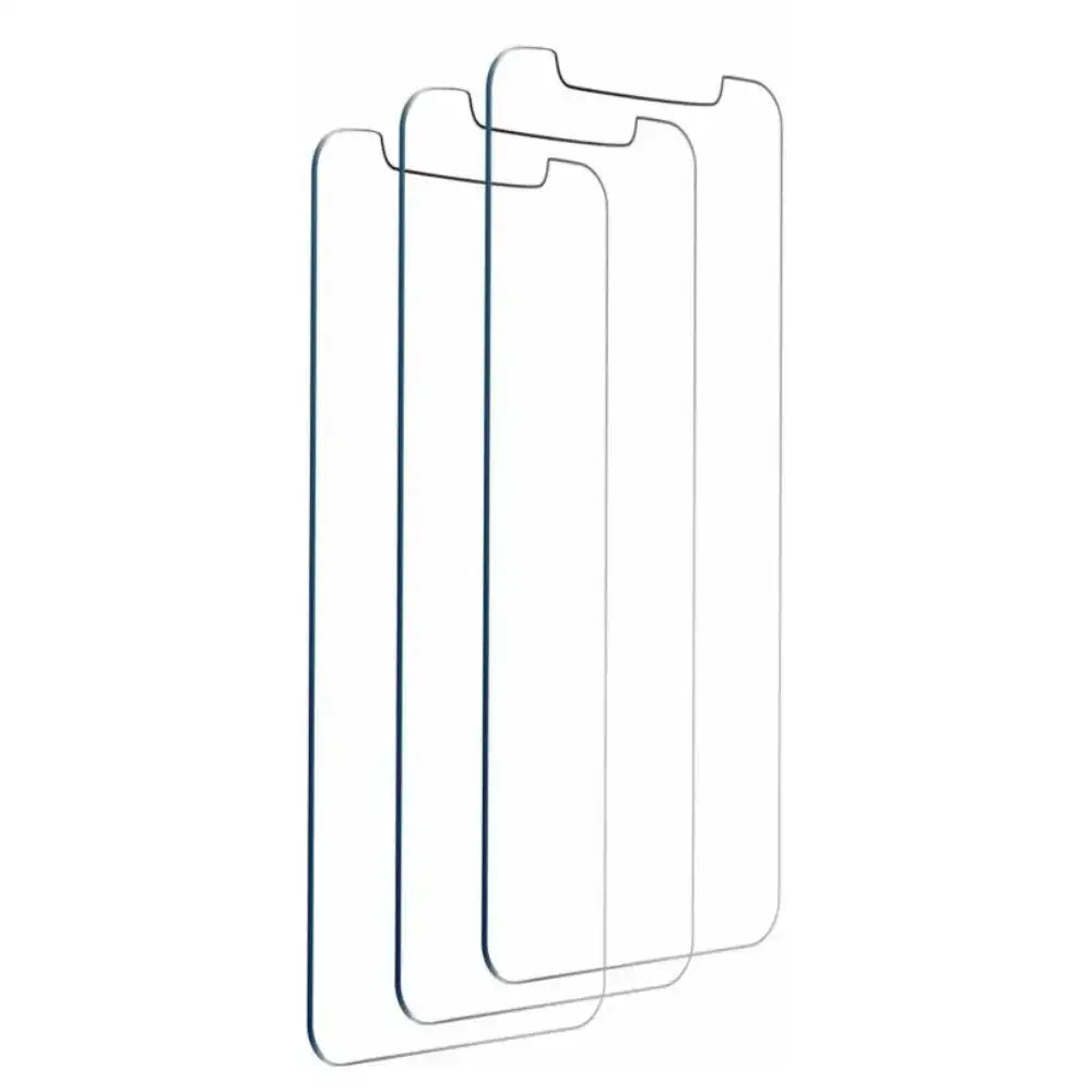 Protectores de pantalla de vidrio templado HD para iPhone X, paquete de 3