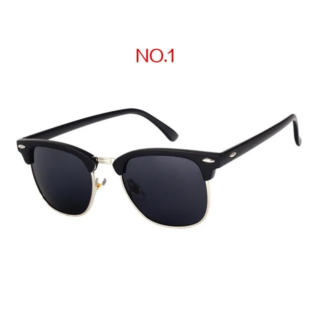 Gafas de sol cuadradas vintage de diseñador de marca clásica