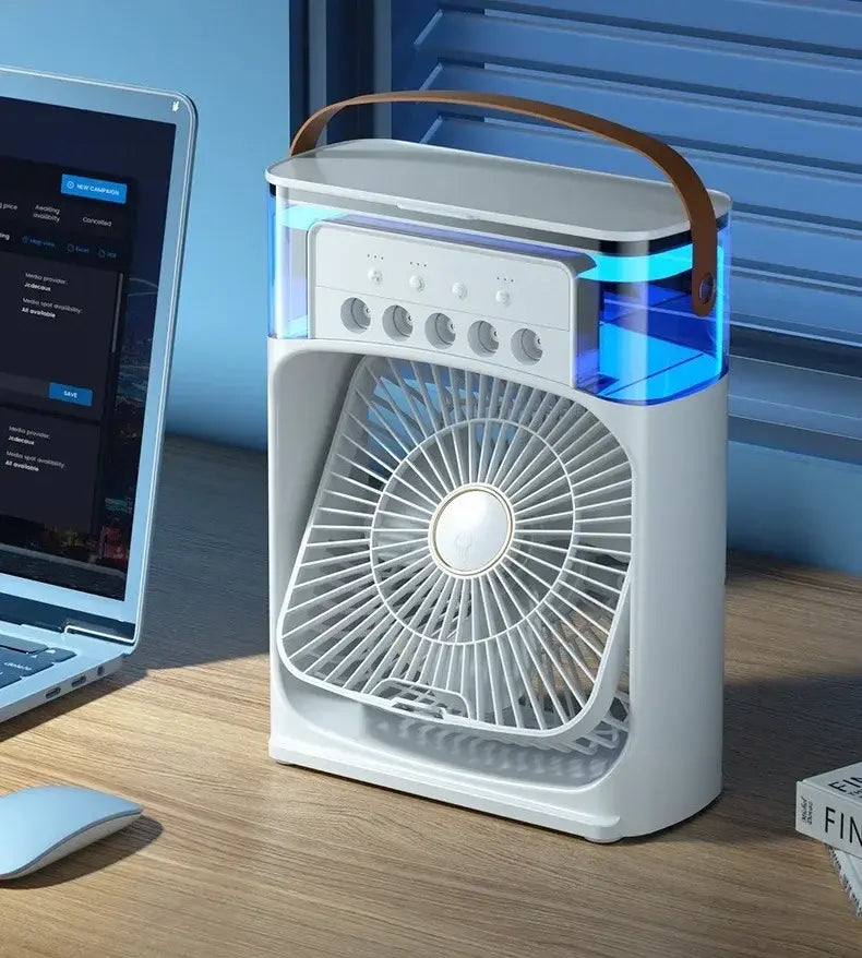 Enfriador de aire y humidificador portátil de 3 velocidades para oficina