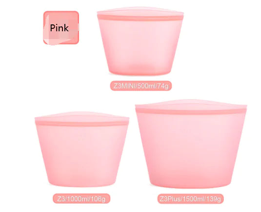 Bolsas de almacenamiento reutilizables de silicona PEVA para alimentos frescos