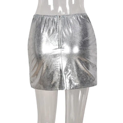 Double Bubble Puffer Mini Skirt