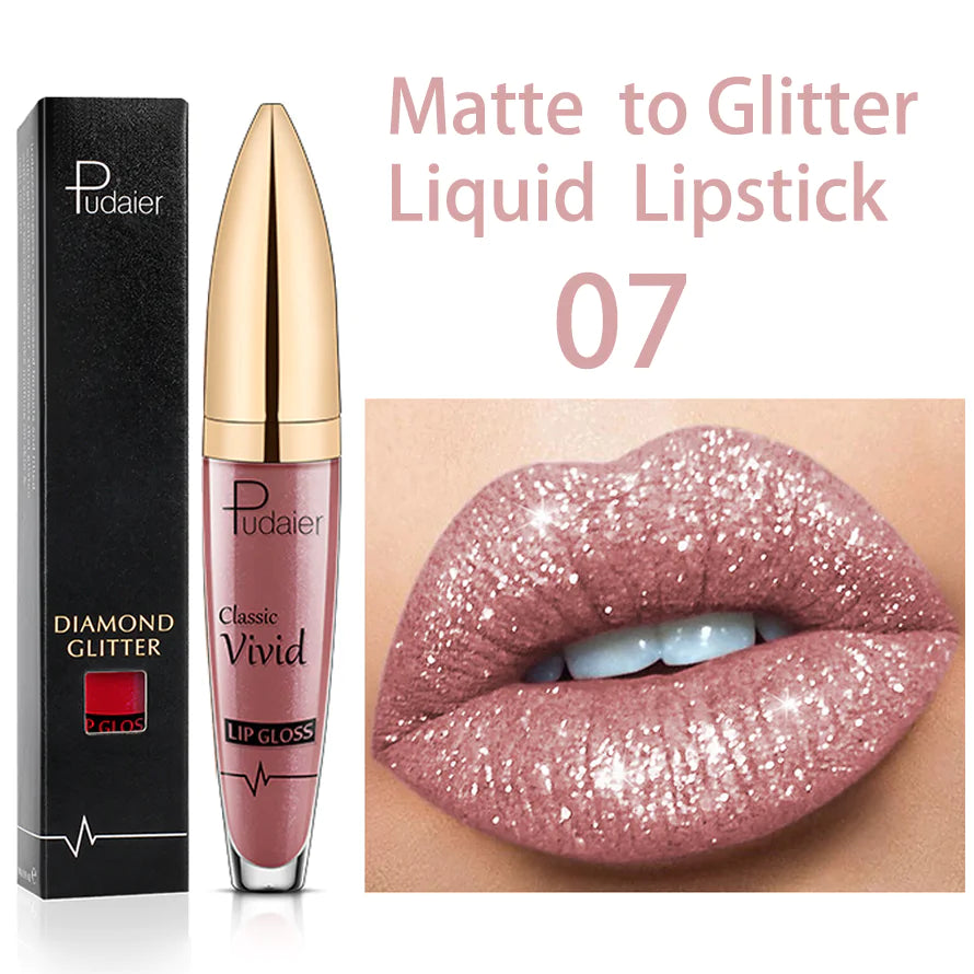 Brillo labial brillante de larga duración