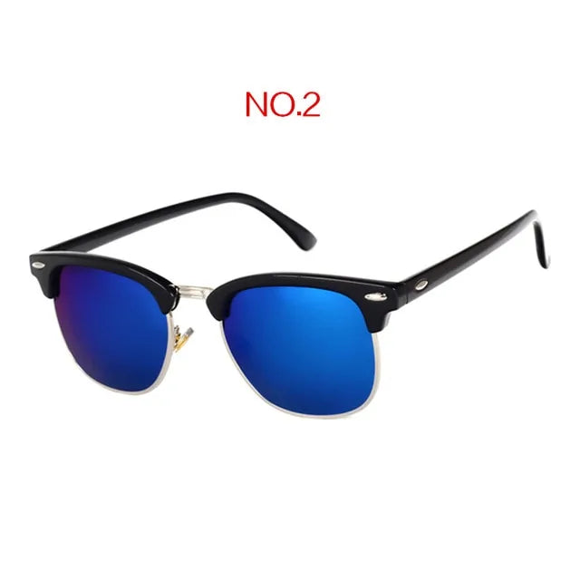 Gafas de sol cuadradas vintage de diseñador de marca clásica