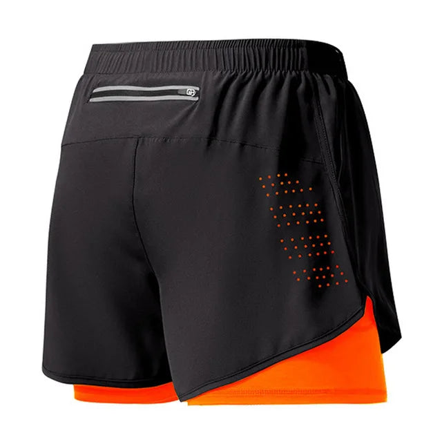 Pantalones cortos de secado rápido para correr para hombre