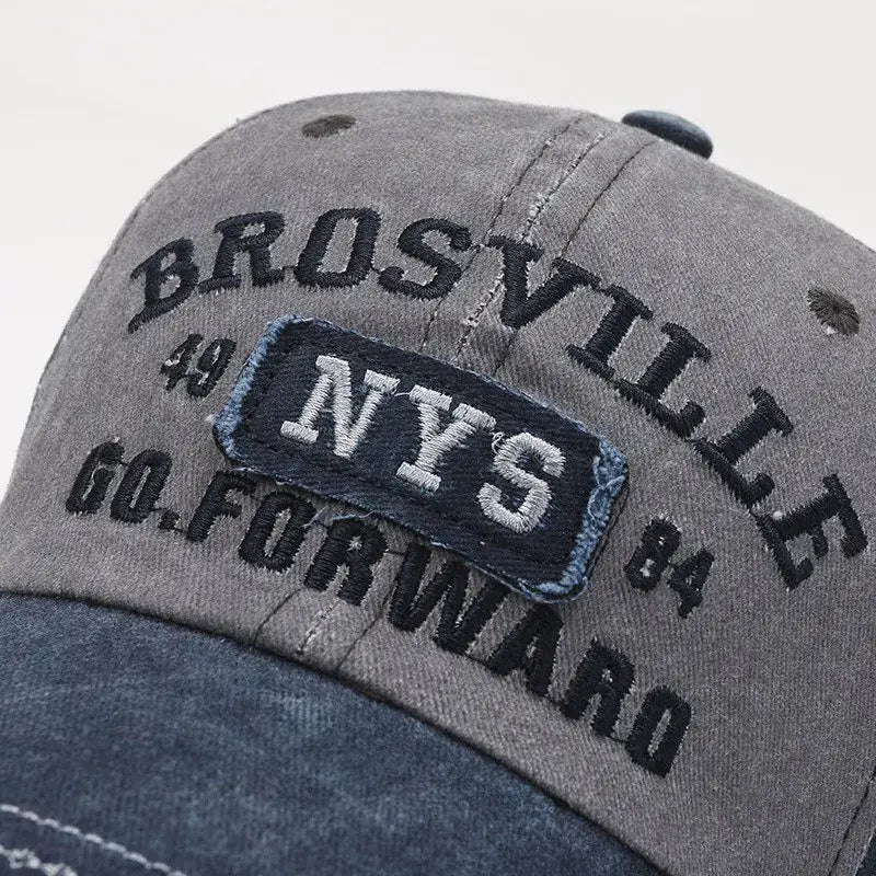 Gorra de béisbol de algodón desgastado