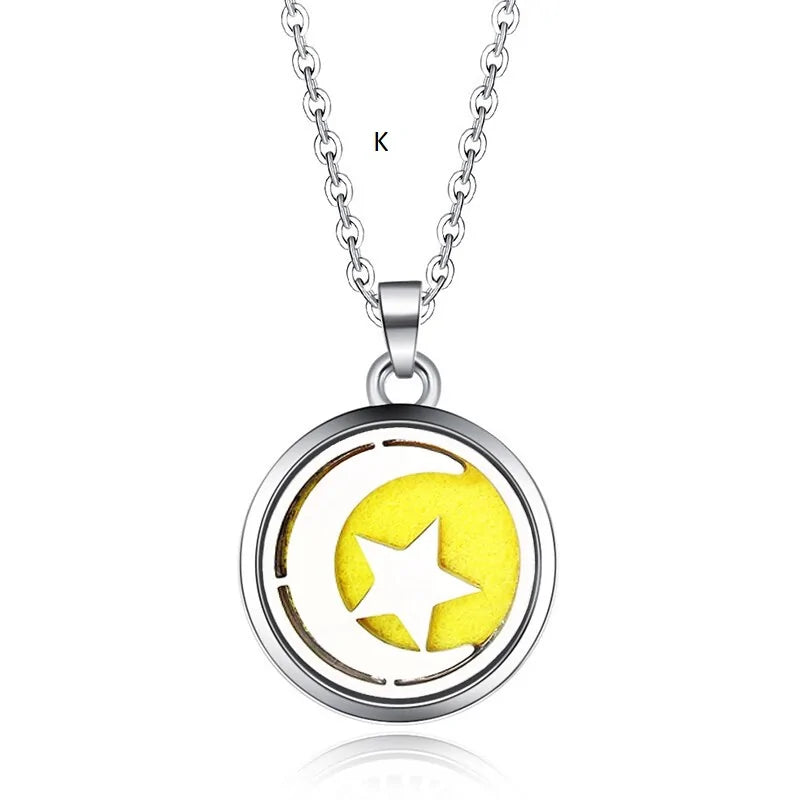 Collar con colgante de aromaterapia y difusor de aceites esenciales