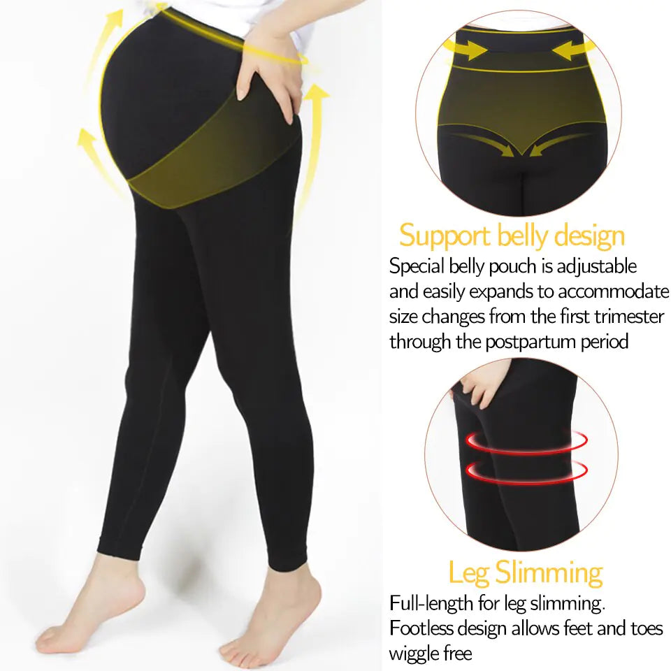 Leggings de maternidad de cintura alta