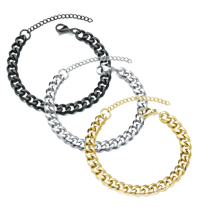 Pulsera de cadena cubana de moda para hombre 2022