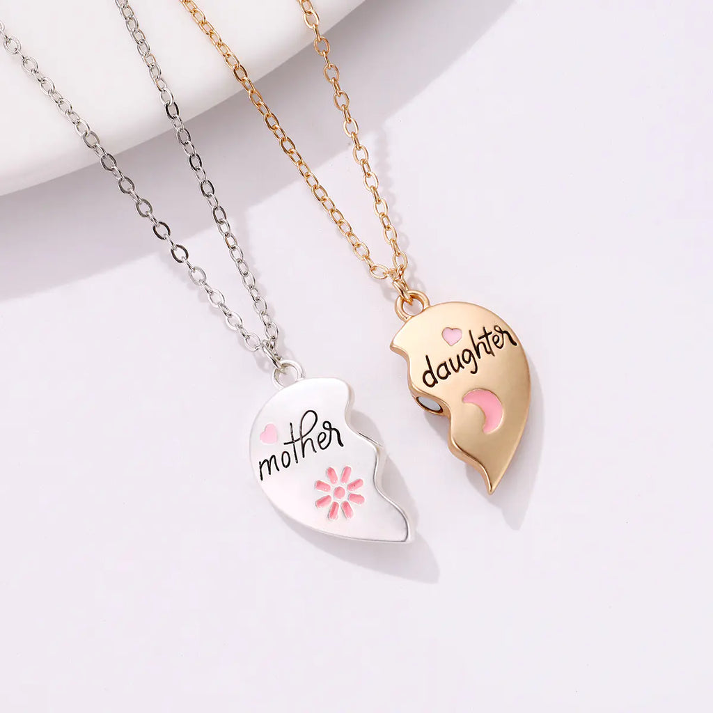 Collar de madre e hija de joyería de moda
