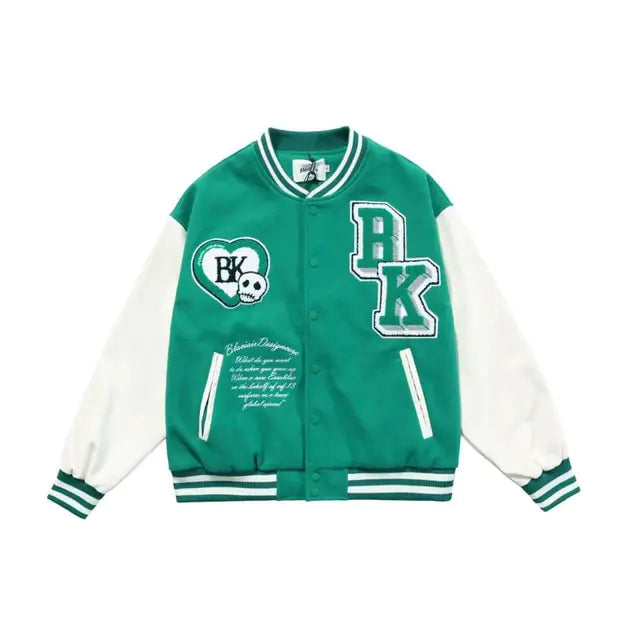 Chaqueta estilo hip hop retro Y2K