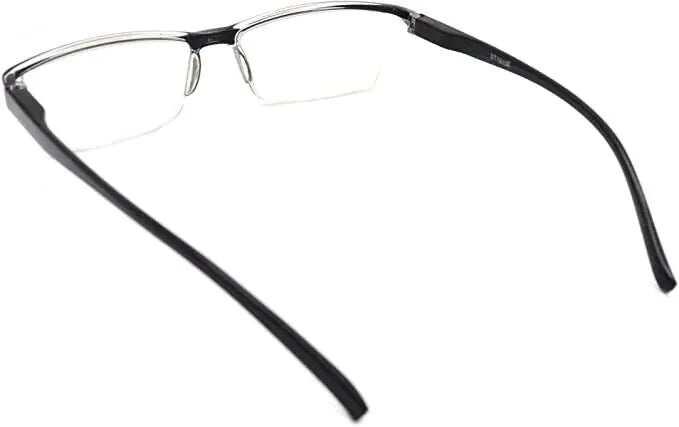 Paquete de 4 pares de gafas de lectura unisex con montura cuadrada y bisagra de resorte para hombre y mujer