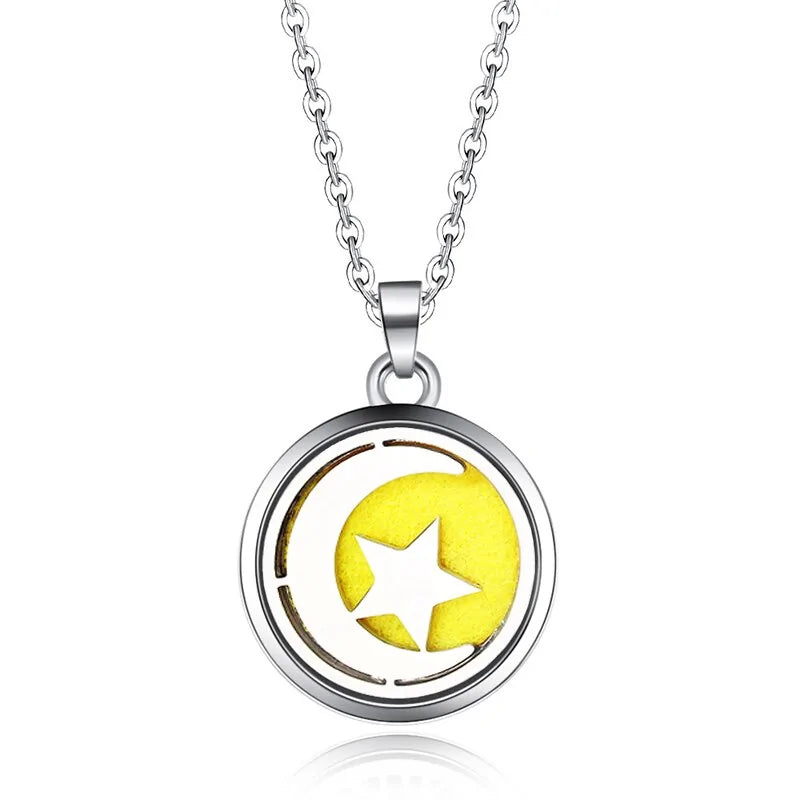 Collar con colgante de aromaterapia y difusor de aceites esenciales