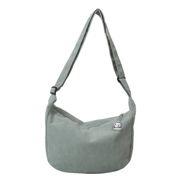 Bolsos bandolera de pana para mujer