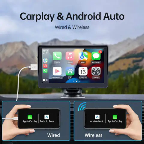 Reproductor multimedia para radio de coche con pantalla táctil